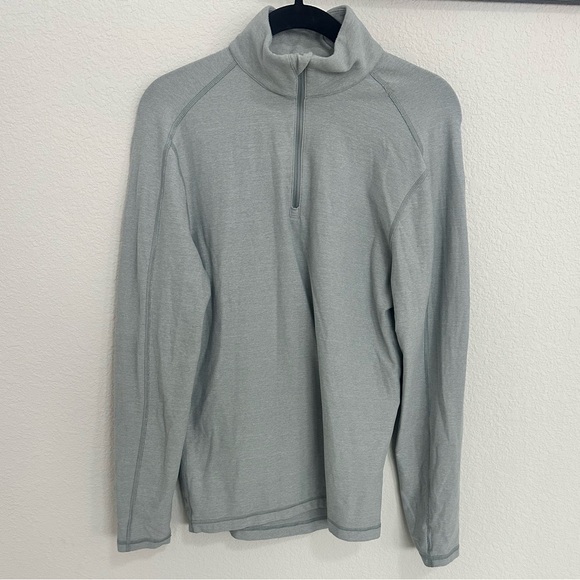 Lululemon Surge Warm 1/4 Quarter Zip Pullover Silver Heathered Mercury Small - Picture 4 of 9